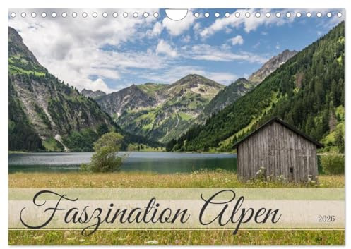 Faszination Alpen (Wandkalender 2026 DIN A4 quer), CALVENDO Monatskalender: Atemberaubende Bilder der Alpen, die eine Lust auf die Reise dorthin ... Entdeckungen zu machen. (CALVENDO Natur)