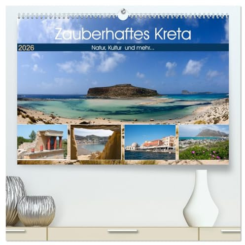Zauberhaftes Kreta (hochwertiger Premium Wandkalender 2026 DIN A2 quer), Kunstdruck in Hochglanz: Natur, Kultur und mehr ... die schönsten Ecken Kretas (CALVENDO Orte)