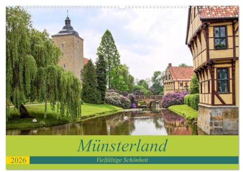 Münsterland - Vielfältige Schönheit (Wandkalender 2026 DIN A2 quer), CALVENDO Monatskalender: Münsterland - Vielfältige Parklandschaft (CALVENDO Orte)