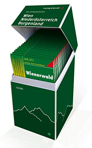 Wien - Niederösterreich - Burgenland, Wanderkarten Set 1:50.000: Alle 20 Wanderkarten für die Region in einer praktischen Box! (freytag & berndt Wander-Rad-Freizeitkarten)