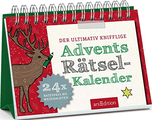 Der ultimativ knifflige Advents-Rätsel-Kalender: 24 x Ratespaß bis Weihnachten | Kniffliger Ratespaß zum Thema Advent und Weihnachten im Aufstellerformat (Adventskalender)
