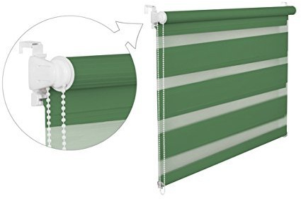 DOPPELROLLO DUOROLLO 120 CM BREIT 150 CM LANG Grün INKL. SEILZUG FENSTERROLLO KLEMMROLLO JALOUSIE