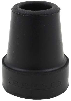 Coopers - 4 Stück Spitzenqualität Gummifuß für Gehstöcke - 19mm