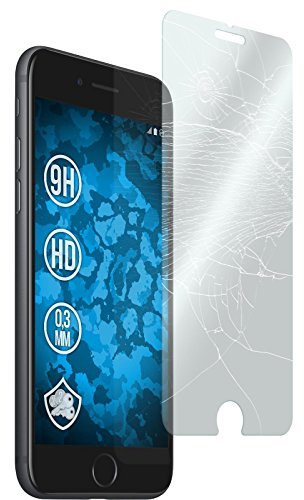 PhoneNatic 1er-Pack Glas-Folie klar kompatibel mit Apple iPhone 8 - Schutzglas für iPhone 8