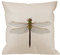 HGOD DESIGNS Kissenbezug mit Libellen-Motiv, dekoratives Überwurfkissen, grüner Darner Libelle, isoliert mit Clipping Path-Kissenbezüge, Baumwollleinen, 45.7 x 45.7 cm, grün