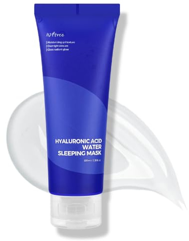ISNTREE Hyaluronsäure Wasser Hydrating Schlafmaske für trockene, empfindliche Haut – tief feuchtigkeitsspendende Gesichtsmaske koreanische Schlafmaske Produktname (100 ml)