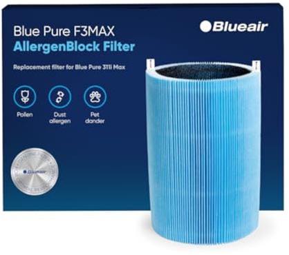 Blueair Blue Pure 3350i Max Series AllergenBlock Filter, Original-Ersatzfilter für Allergien, Pollen, Staub, Tierhaare, passend für Blue Pure 3350i Max Luftreiniger