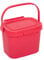 Addis Everyday Kitchen Food Waste Compost Caddy Bin, 4.5 Litre, Pomegranate, 518694