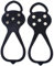 1 Paar Eisgreifer für Schuhe und Stiefel, Eisklampen mit 5 Zähnen Anti-Rutsch-Nägeln, EIS, Schnee, Traktion, Schuhstiefel, Klampen – Universal rutschfeste Greifer Spikes (Fit 35-45 Größen)