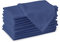 Encasa XO Baumwollstoffservietten | 12er-Set | Größe 43x43 cm | Cobalt Blue Volltonfarbe | Waschmaschinenfest