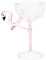 KONTONTY Vin Décoratif Flamant Rose Gobelet Unique pour Bar Mariage et Noël Idéal pour Cocktails et Apéritifs Gobelet à Vin Élégant et Original