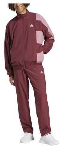 adidas Uomo Sportswear Colorblock Track Suit, shadow red/preloved crimson, M