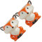 FUNOMOCYA 2st Saftige Topfpflanze Tischdekoration Karikatur Waldpflanzertopf Fuchs Pflanzer Pflanzentopfhalter Blumentopf Die Büroeinrichtung Kleine Blumentöpfe Drinnen Mini Keramik Orange
