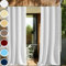 HUAXIQUE Tende per Gazebo Esterno Bianco Con Anelli Impermeabili Protezione Solare Termiche UV-Anti Tende da Esterno Per Balconi Giardino Pergola Veranda Terrazzi 340x250cm