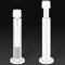 KOLAKO Door Stoppers, Wall Door Stops, 4.4 Inch Long Spring Doorstop with Soft Rubber Tip, Baseboard Door Bumper, White, 2 Pack