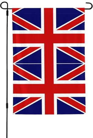 Drapeau anglais pour jardin, petits drapeaux de jardin pour l'extérieur, pour décoration de balcon et décoration de fenêtre