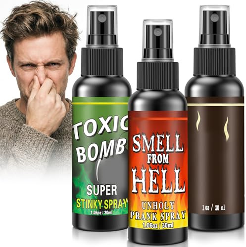 3 Piezas Spray Fetido Bombas Fetidas - Articulos de Broma Pedos, Bomba Fetida Fart Spray