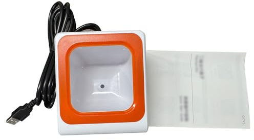 Naroote Desktop Barcode Scanner CMOS Sensor Sprachansage Zahlungsbox | CMOS‑Sensor passt sich automatisch an, liest beschädigte und verformte Barcodes, IP42 mit 1,5m Sturzfestigkeit