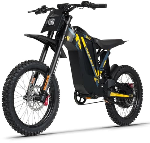 V9 Dirtbike Elektrofahrrad, 17 Zoll E Bike Herren | Mountainbike mit 48V 20AH Akku, Fatbike Ebike mit Hydraulische Scheibenbremsen für MTB, Strand & Schnee