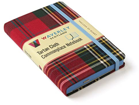 Waverley (M): Maclean of Duart Tartan Cloth Commonplace Pocket Notebook (Waverley Scotland Tartan Cloth Commonplace Notebooks/Gift/stationery/plaid)