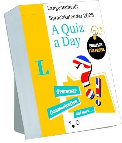 Langenscheidt Sprachkalender Englisch A Quiz a Day 2025: Tagesabreißkalender