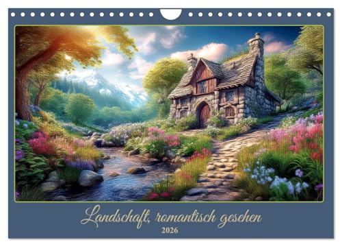 Landschaft romantisch gesehen (Wandkalender 2026 DIN A4 quer), CALVENDO Monatskalender: Szenen einer heilen Welt (CALVENDO Natur)