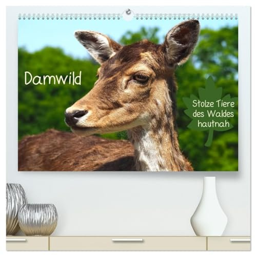 Damwild - stolze Tiere des Waldes hautnah (hochwertiger Premium Wandkalender 2026 DIN A2 quer), Kunstdruck in Hochglanz: Damwild in allen Lebenslagen beobachten Sie hier (CALVENDO Tiere)