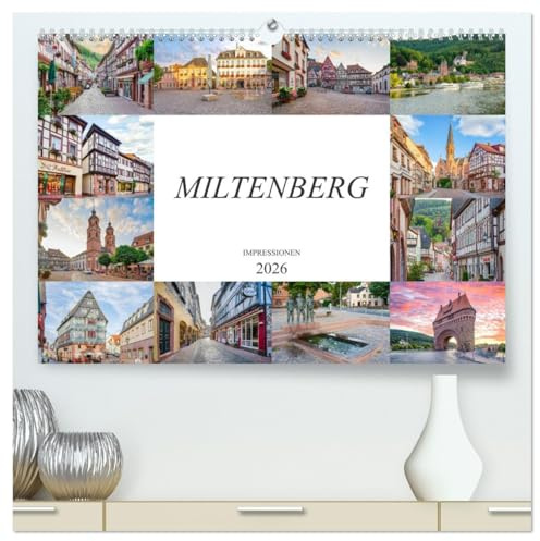 Miltenberg Impressionen (hochwertiger Premium Wandkalender 2026 DIN A2 quer), Kunstdruck in Hochglanz: Entdecken Sie die Schönheit der alten Fachwerkhäuser von Miltenberg (CALVENDO Orte)