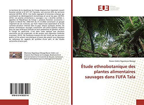 Étude ethnobotanique des plantes alimentaires sauvages dans l'UFA Tala