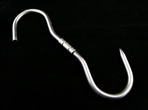 Eurosell - 5 STÜCK PROFI S-Haken - 260x10mm Drehhaken - Dreh Haken Wildhaken Zerwirkhaken Swivel Hook