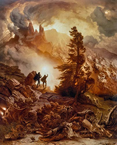 Kunstdruck/Poster: Albert Zimmermann Walpurgisnacht Aus Goethes Faust - hochwertiger Druck, Bild, Kunstposter, 40x50 cm