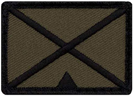 Café Viereck ® Bundeswehr Gebirgsjäger Taktik Zeichen Gestickt mit Klett - 5 cm x 3,5 cm