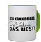 printplanet Tasse mit Spruch: Ich kann beides: Die Schöne & das Biest! - Kaffeebecher, Mug, Becher, Kaffeetasse - Farbe Grün