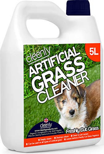 Cleenly Artificial Grass Cleaner for Dogs - Freshly Cut Grass Fragrance - 5 Litres - Eliminates Urine/Dog Wee Odours