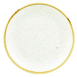 Churchill Stonecast -Coupe Plate Teller- Durchmesser: Ø16,5cm, Farbe wählbar (Barley White)