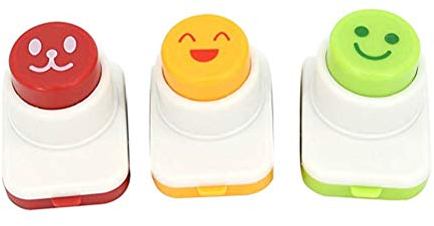 BESTONZON 3 pcs DIY Accessoires de Sushi Boule de Riz Moule Pochoir Shaper et Sec torréfié Algues Cutter Set, Smile Face