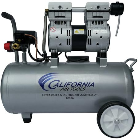 California Air Tools 8010A compresor de aire liviano, ultra silencioso y sin aceite