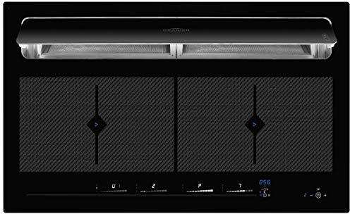 Oranier Induktion-Kochfeld mit Dunstabzug 2094 bc - Vollflächeninduktion 90 cm - autarkes Induktionskochfeld mit integriertem Umluft-Kochfeldabzug - Slider Steuerung & Touch Control