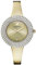 SWAROVSKI Montre en cristal authentique rose - Bracelet en métal doré champagne - Montre élégante fabriquée en Suisse et pierre brillante - Collection de bijoux tendance pour tous les jours