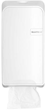 MTS 441006 Euro Quartz Cap Toilet Roll Dispenser, White