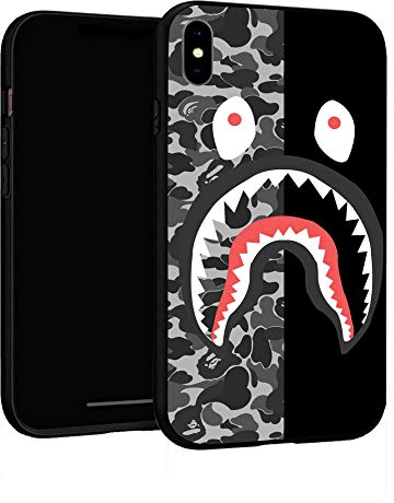 iPhone XR Hülle 6,1 Zoll, Schutzhülle für iPhone XR (Bape-Shark)