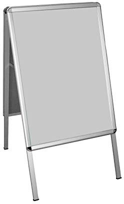 Rhino - A1 Aluminium Outdoor Pavement A-board Display with Snap Frame - Silver