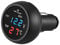 Domybest 3 en 1 12v 24v Chargeur Allume Cigare USB + Voltmètre Numérique LED + Thermomètre Chargeur de Voiture Voltmètre Allume Cigare