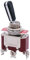 mxuteuk Interruttore a levetta per impieghi gravosi 20A 125V SPDT Interruttore ON/ON a 3 pin a 2 posizioni con impugnatura resistente all'usura in PC nero, TEN-A-3210BK