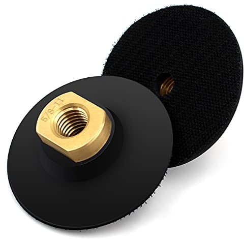 3inch 2Pcs Rubber Backer Pad for Angle Grinder - Extra Flexible Hook and Loop Backing Pad 5/8-11