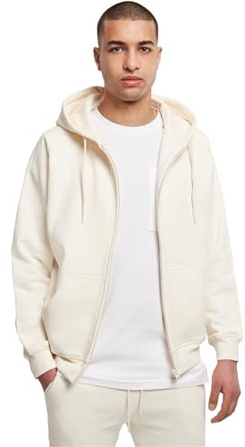 Urban Classics TB014C-Zip Hoody, Felpa con Cappuccio Uomo, Whitesand, M