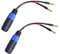 WJSTN Banana Plugs to speakon Speaker Adapter Cablespeakon to Banana Plug Cable 12awg 6in/2 Pack