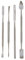 ZAMAHA UK 04 PCS Wax Carving Tools Dental Waxing Instruments, Stainless Steel Wax Carvers Set - Metal Clay Sculpting Pottery Sculpture Tools - Double Ended DIY Waxing Modeling Kits, Silver