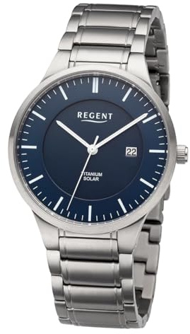 Solar Titan Regent Herren Metallband Ø40mm (blau)