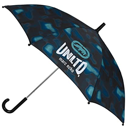 safta ECKO UNLTD Manueller Regenschirm, 48 cm, Nomad, schwarz/blau, único, Bohemien